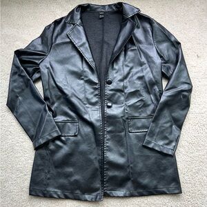 Women’s faux leather jacket medium